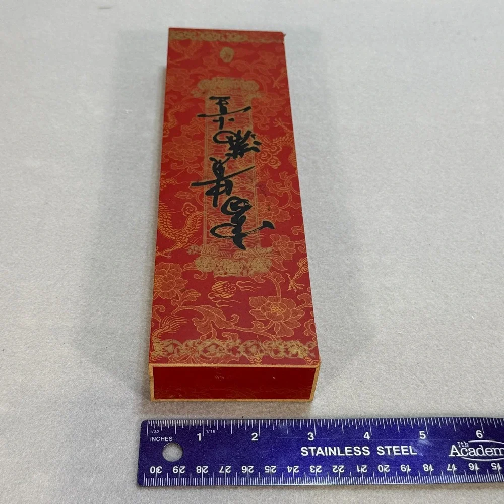 Chinese Chopsticks Gift Set w/ Dragon Motif‎ & Holders in Red Gift Box